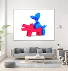 when balloon dog meets keith haring dog by Michael Benisty on GIANT ART - white digital drawing