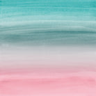 Touching Pink Teal Turquoise Watercolor Abstract #1 by Anita & Bella Jantz on GIANT ART - green digital painting