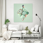 N°346 by Roman Bratschi on GIANT ART - green 3d art