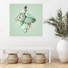 N°346 by Roman Bratschi on GIANT ART - green 3d art