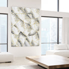 White Agate Gold Geometric Glam #1 #geo #gem #decor #art by Anita & Bella Jantz on GIANT ART - gray vector illustration