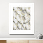 White Agate Gold Geometric Glam #1 #geo #gem #decor #art by Anita & Bella Jantz on GIANT ART - gray vector illustration