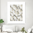 White Agate Gold Geometric Glam #1 #geo #gem #decor #art by Anita & Bella Jantz on GIANT ART - gray vector illustration