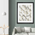 White Agate Gold Geometric Glam #1 #geo #gem #decor #art by Anita & Bella Jantz on GIANT ART - gray vector illustration