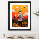 Tyler The Creator Flower Boy by Dmitry Belov on GIANT ART - orange digital painting