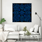 Blue Ceramic style Portuguese tiles by Bernadette Mombourgh on GIANT ART - blue character design