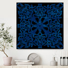 Blue Ceramic style Portuguese tiles by Bernadette Mombourgh on GIANT ART - blue character design