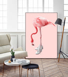 SNEAKER FLAMINGO by Jonas Loose on GIANT ART - pink photo manipulation