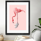 SNEAKER FLAMINGO by Jonas Loose on GIANT ART - pink photo manipulation