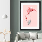 SNEAKER FLAMINGO by Jonas Loose on GIANT ART - pink photo manipulation