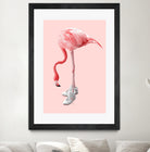 SNEAKER FLAMINGO by Jonas Loose on GIANT ART - pink photo manipulation