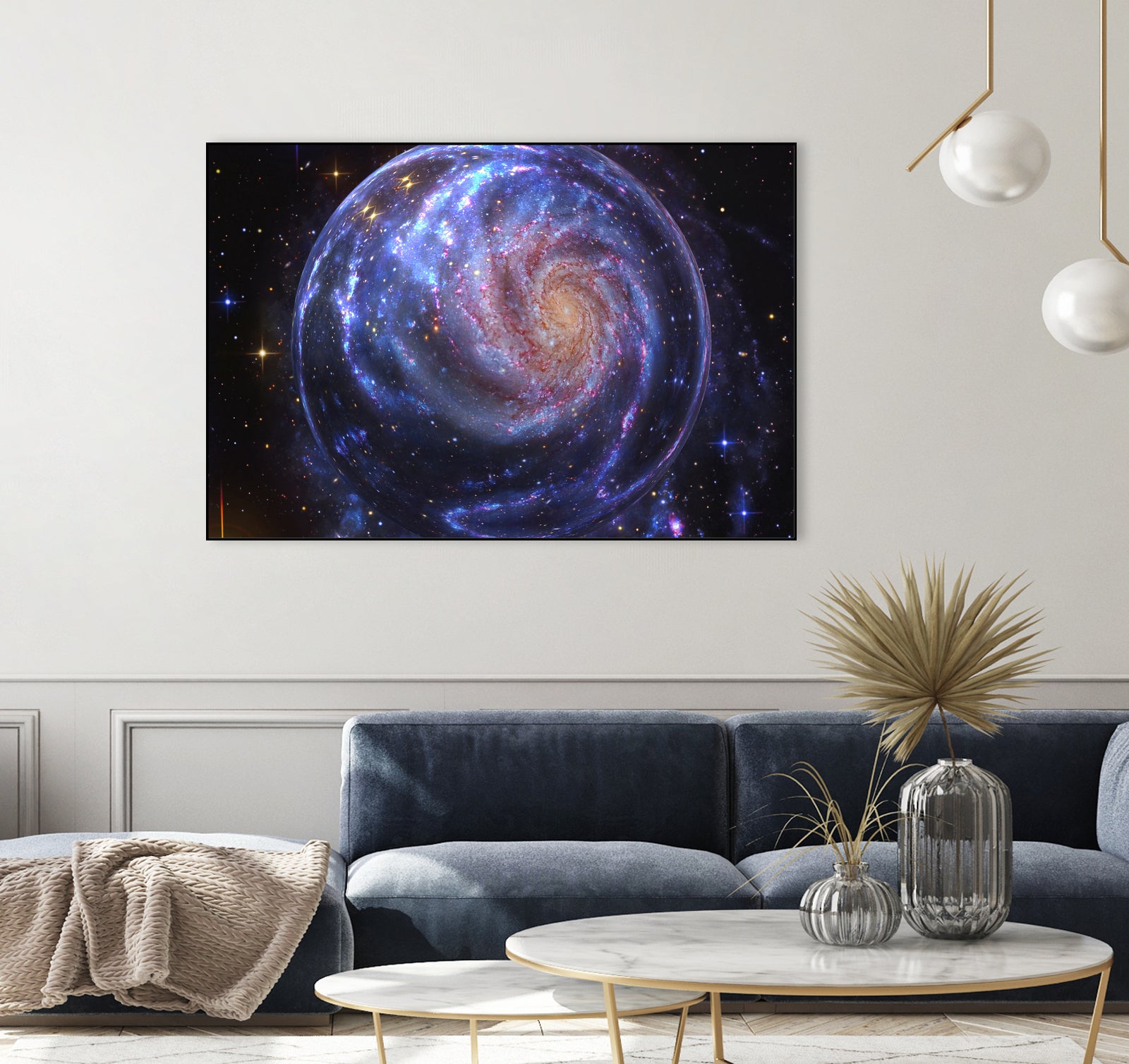 Galaxy Bubble by Erika Kaisersot on GIANT ART - blue photo manipulation