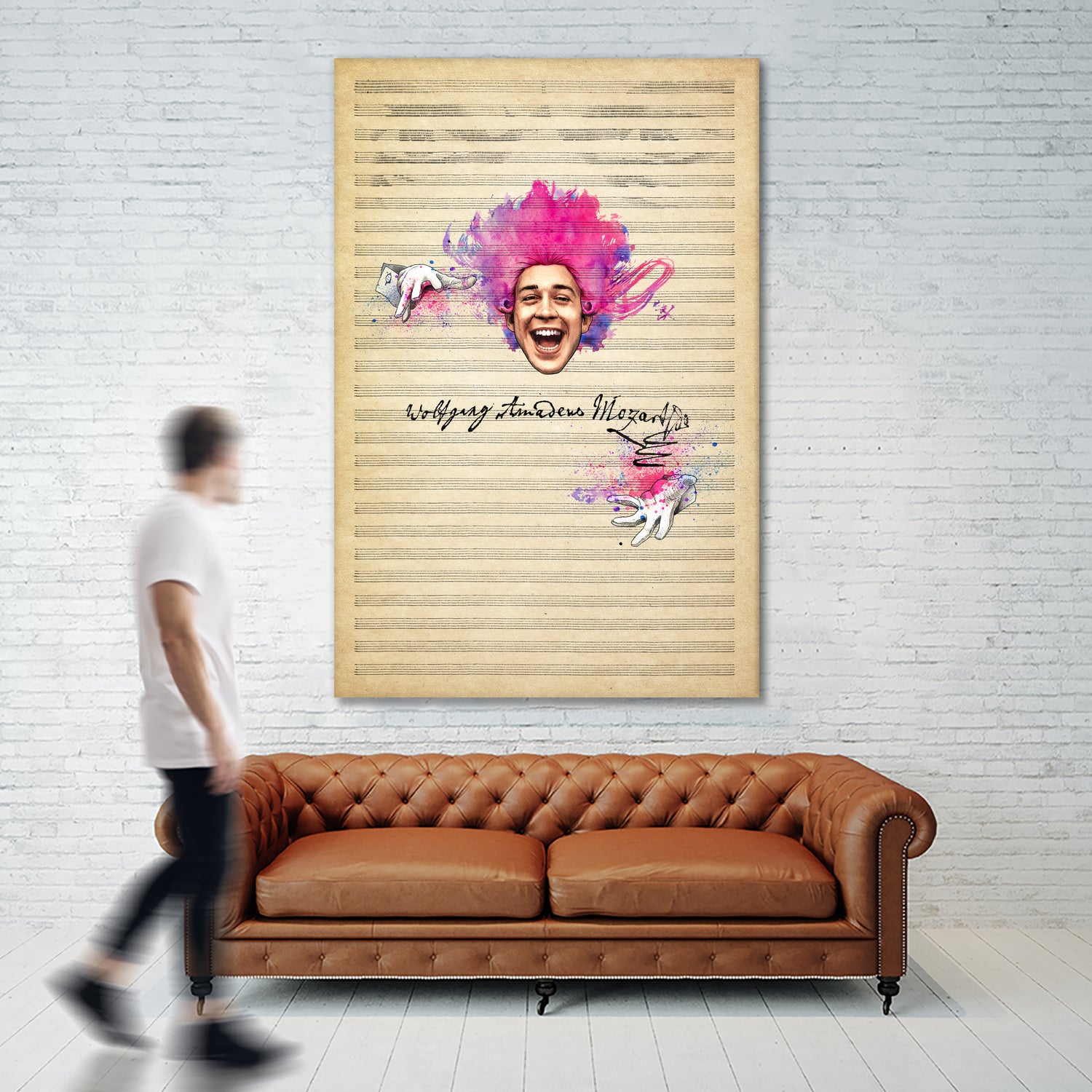 Amadeus by Jason Ratliff on GIANT ART - pink digital painting