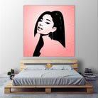 Ariana Grande | Pop Art by William Cuccio on GIANT ART - pink digital painting