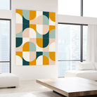 Bold Geo Tiles 01 by Daniela di Niro on GIANT ART - yellow vector illustration