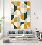 Bold Geo Tiles 01 by Daniela di Niro on GIANT ART - yellow vector illustration