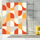 Bold Geo Tiles 02 by Daniela di Niro on GIANT ART - orange vector illustration