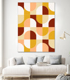 Bold Geo Tiles 03 by Daniela di Niro on GIANT ART - yellow vector illustration