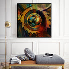 Solar Medallion by Sean Mullin on GIANT ART - yellow digital painting