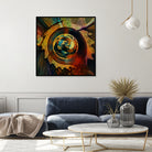 Solar Medallion by Sean Mullin on GIANT ART - yellow digital painting