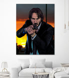 John Wick - Indestructible! by Dan Avenell on GIANT ART - black character design