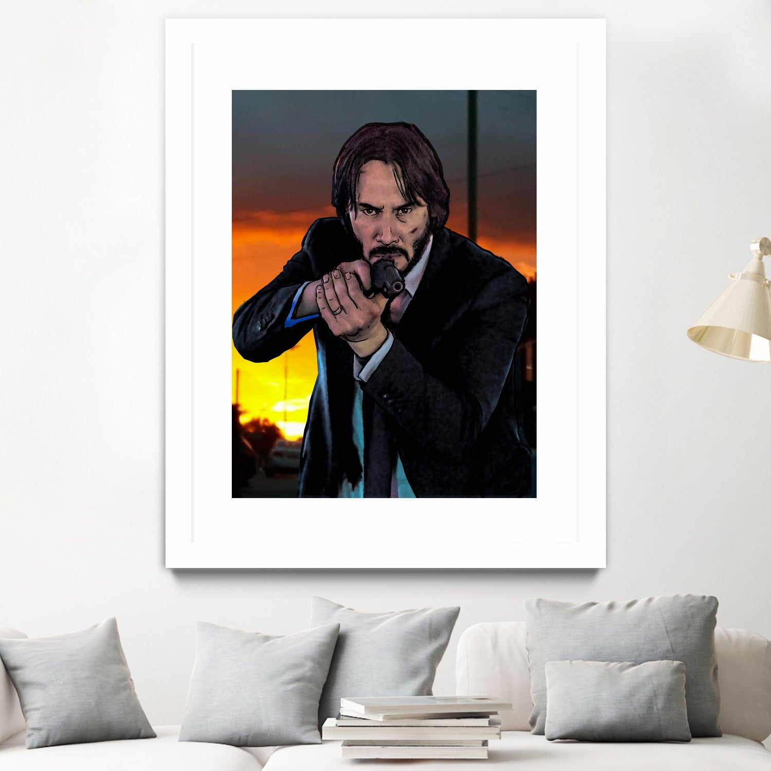 John Wick - Indestructible! by Dan Avenell on GIANT ART - black character design