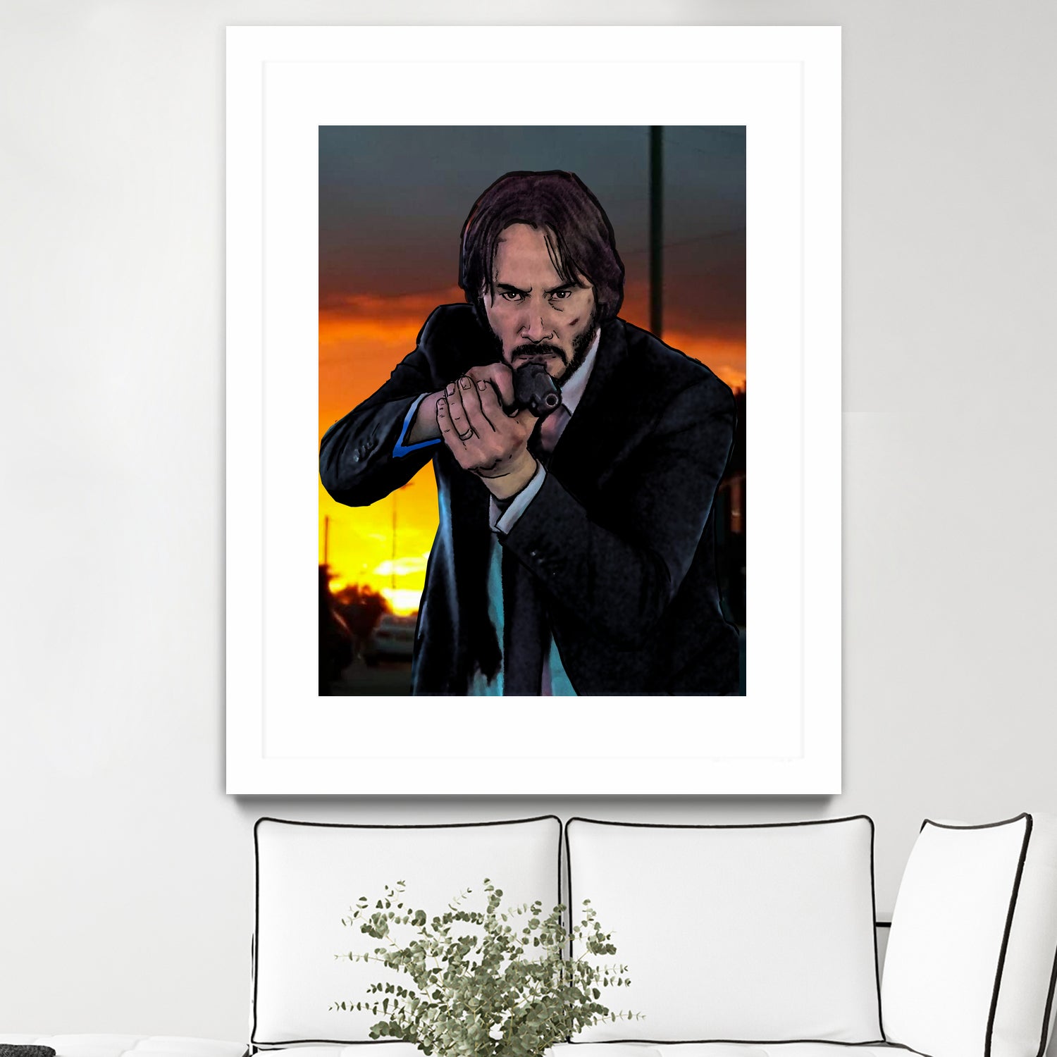 John Wick - Indestructible! by Dan Avenell on GIANT ART - black character design