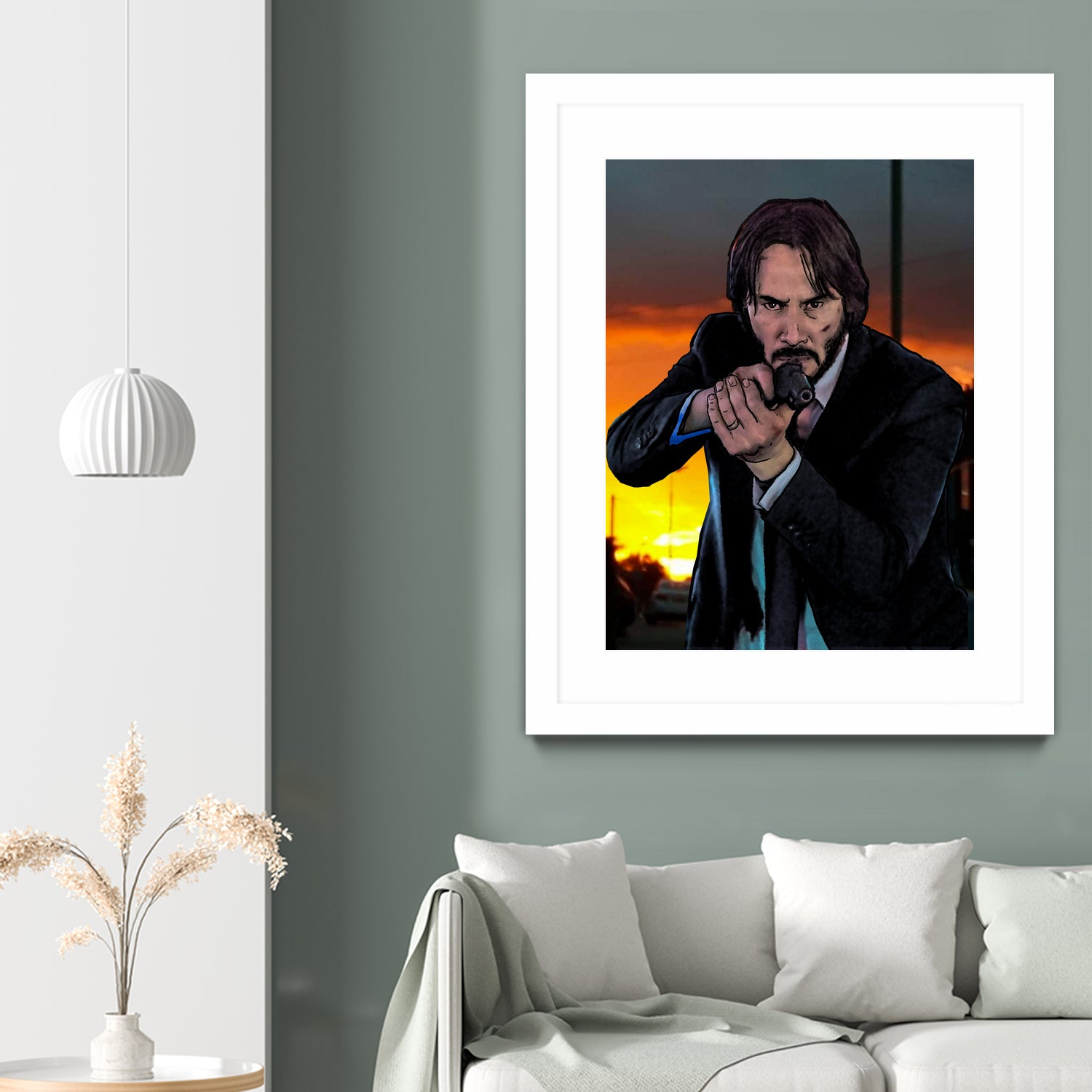 John Wick - Indestructible! by Dan Avenell on GIANT ART - black character design