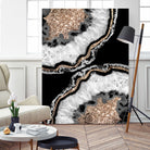 Yin Yang Agate Glitter Glam #8 #gem #decor #art by Anita & Bella Jantz on GIANT ART - black photo illustration