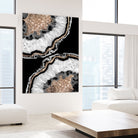 Yin Yang Agate Glitter Glam #8 #gem #decor #art by Anita & Bella Jantz on GIANT ART - black photo illustration