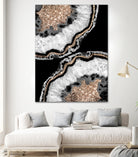 Yin Yang Agate Glitter Glam #8 #gem #decor #art by Anita & Bella Jantz on GIANT ART - black photo illustration