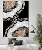 Yin Yang Agate Glitter Glam #8 #gem #decor #art by Anita & Bella Jantz on GIANT ART - black photo illustration