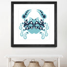 AMALFI CRAB WHITE by Thomas Fernez on GIANT ART - blue character design