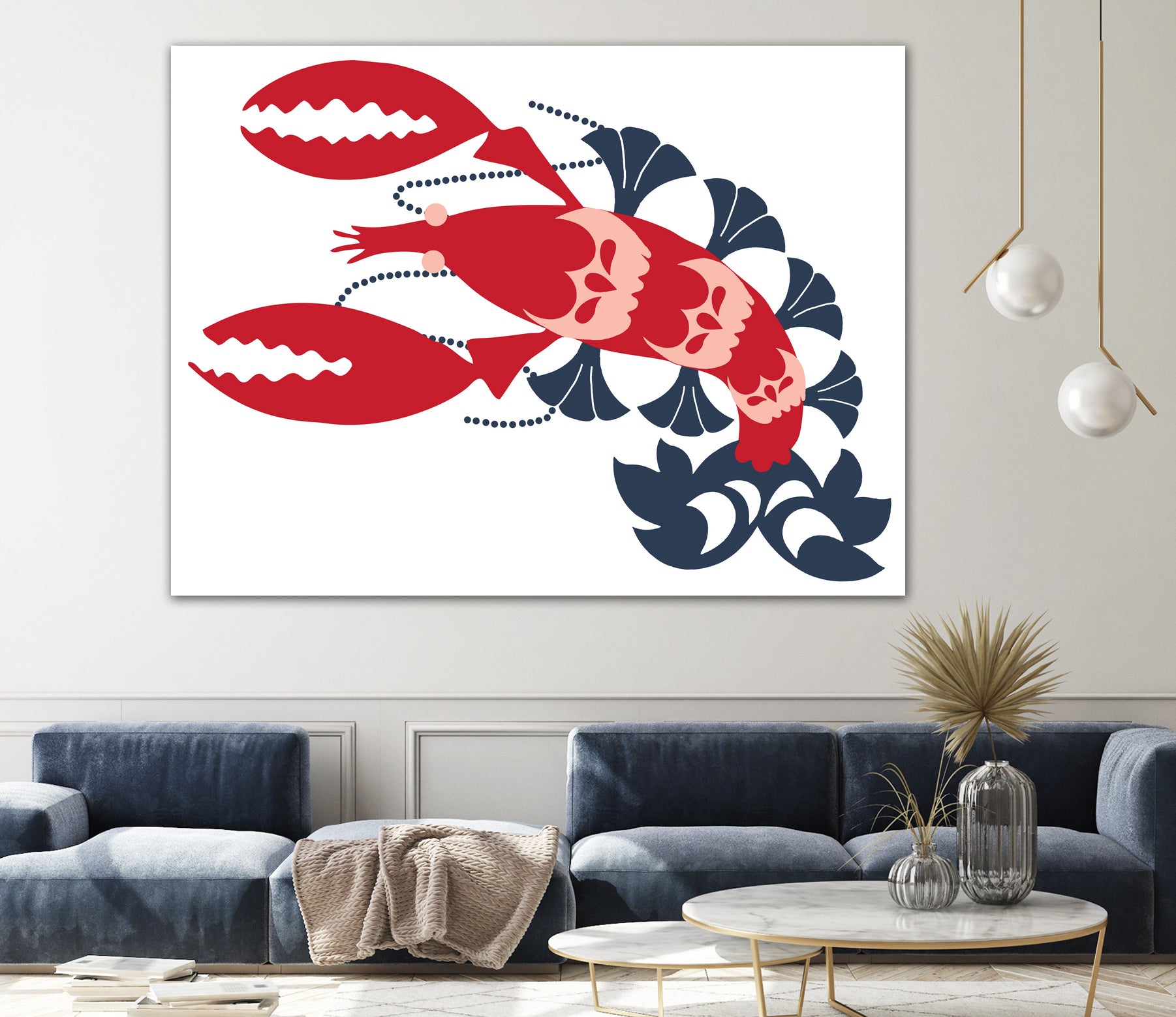 AMALFI LOBSTER CREAM by Thomas Fernez on GIANT ART - red digital drawing