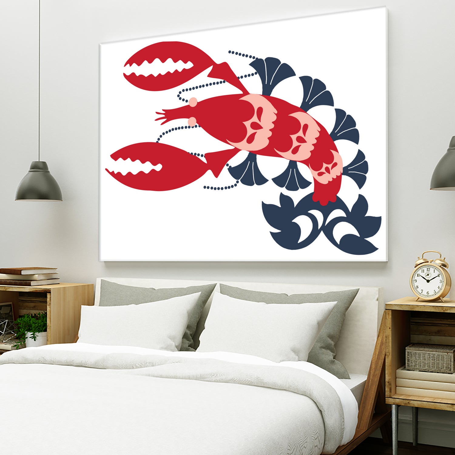 AMALFI LOBSTER CREAM by Thomas Fernez on GIANT ART - red digital drawing