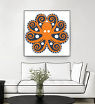 AMALFI OCTOPUS by Thomas Fernez on GIANT ART - orange digital drawing