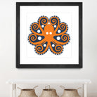 AMALFI OCTOPUS by Thomas Fernez on GIANT ART - orange digital drawing