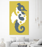 AMALFI SEAHORSE GOLD by Thomas Fernez on GIANT ART - gray character design