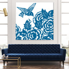 HUMMINGBIRD BLUE by Thomas Fernez on GIANT ART - blue digital drawing