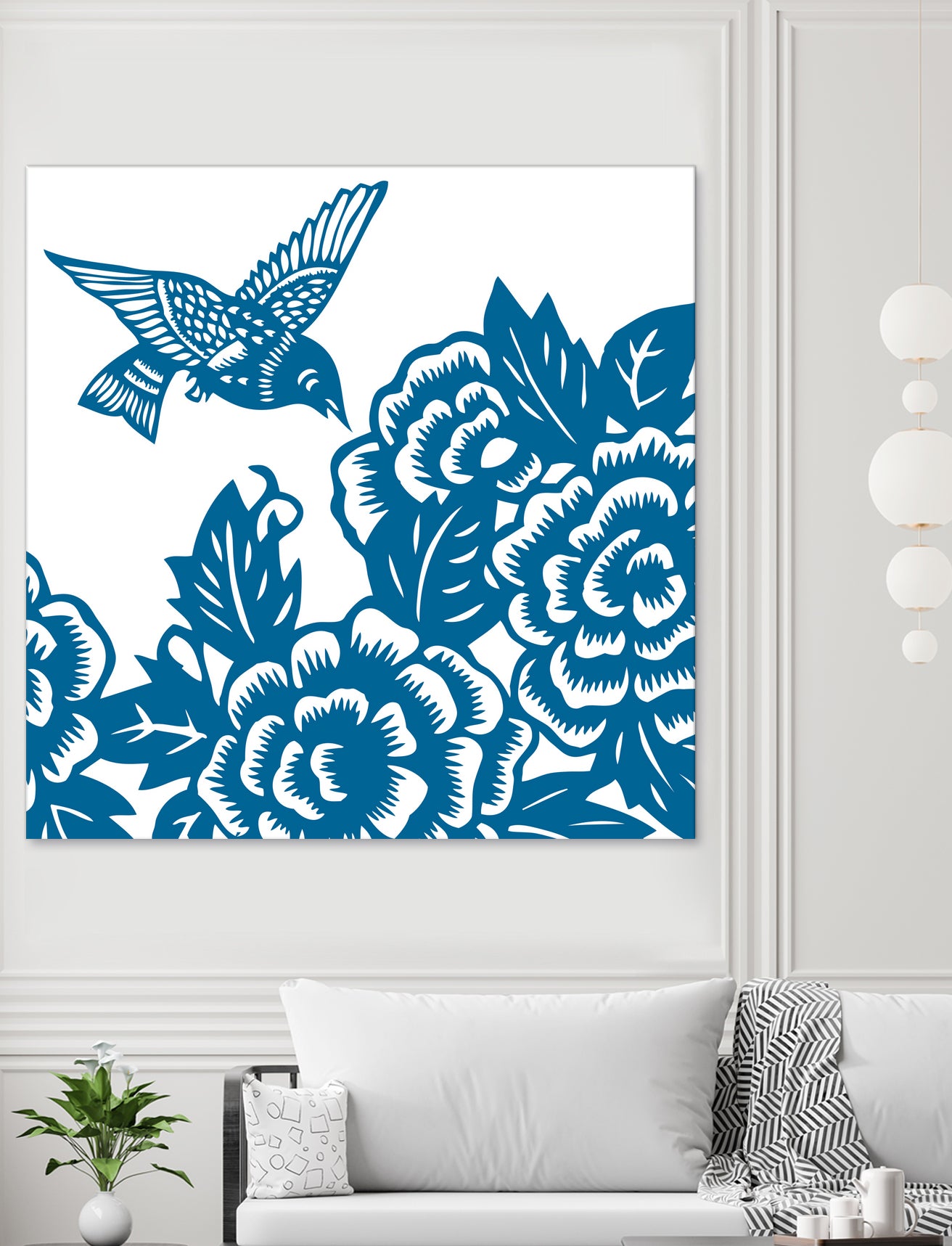 HUMMINGBIRD BLUE by Thomas Fernez on GIANT ART - blue digital drawing