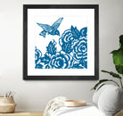 HUMMINGBIRD BLUE by Thomas Fernez on GIANT ART - blue digital drawing