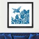 HUMMINGBIRD BLUE by Thomas Fernez on GIANT ART - blue digital drawing