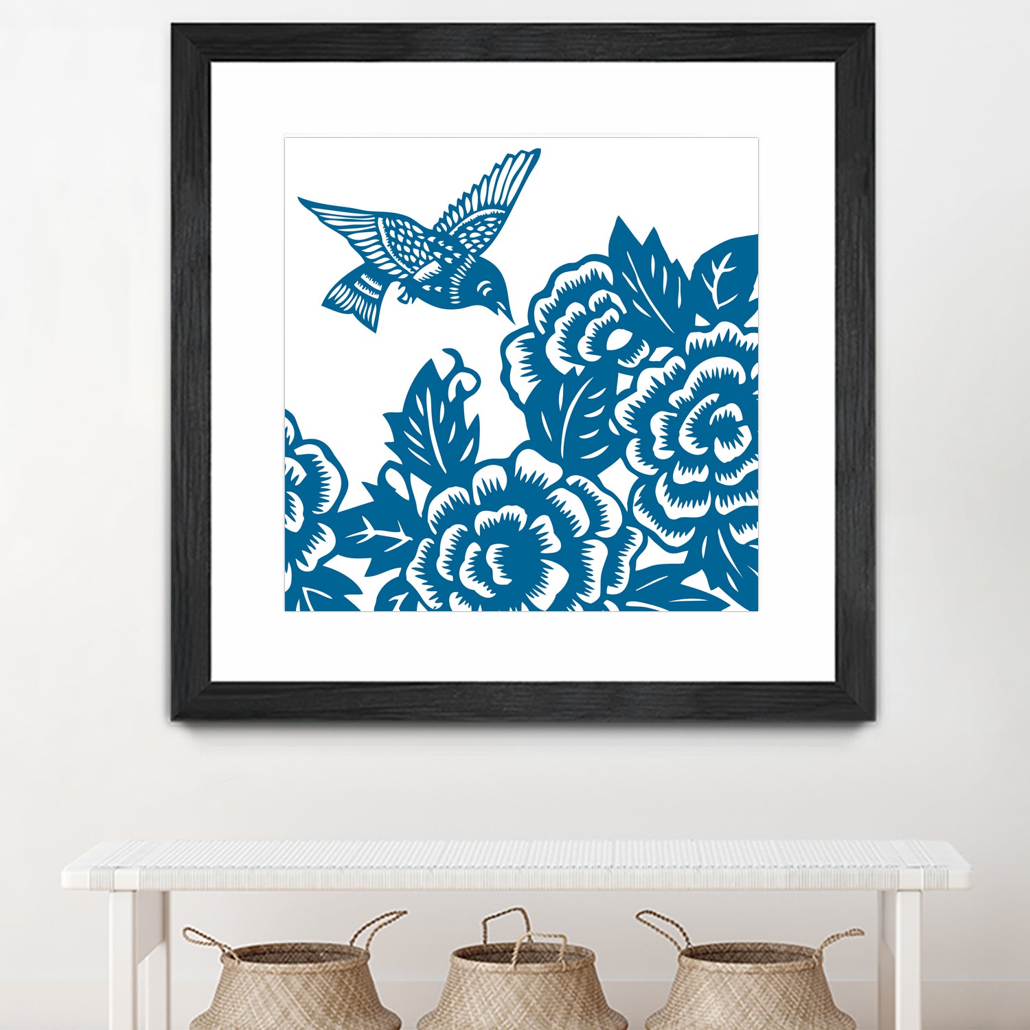 HUMMINGBIRD BLUE by Thomas Fernez on GIANT ART - blue digital drawing