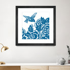 HUMMINGBIRD BLUE by Thomas Fernez on GIANT ART - blue digital drawing