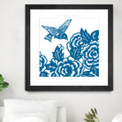 HUMMINGBIRD BLUE by Thomas Fernez on GIANT ART - blue digital drawing