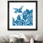 HUMMINGBIRD BLUE by Thomas Fernez on GIANT ART - blue digital drawing