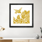 HUMMINGBIRD GOLD by Thomas Fernez on GIANT ART - yellow digital painting