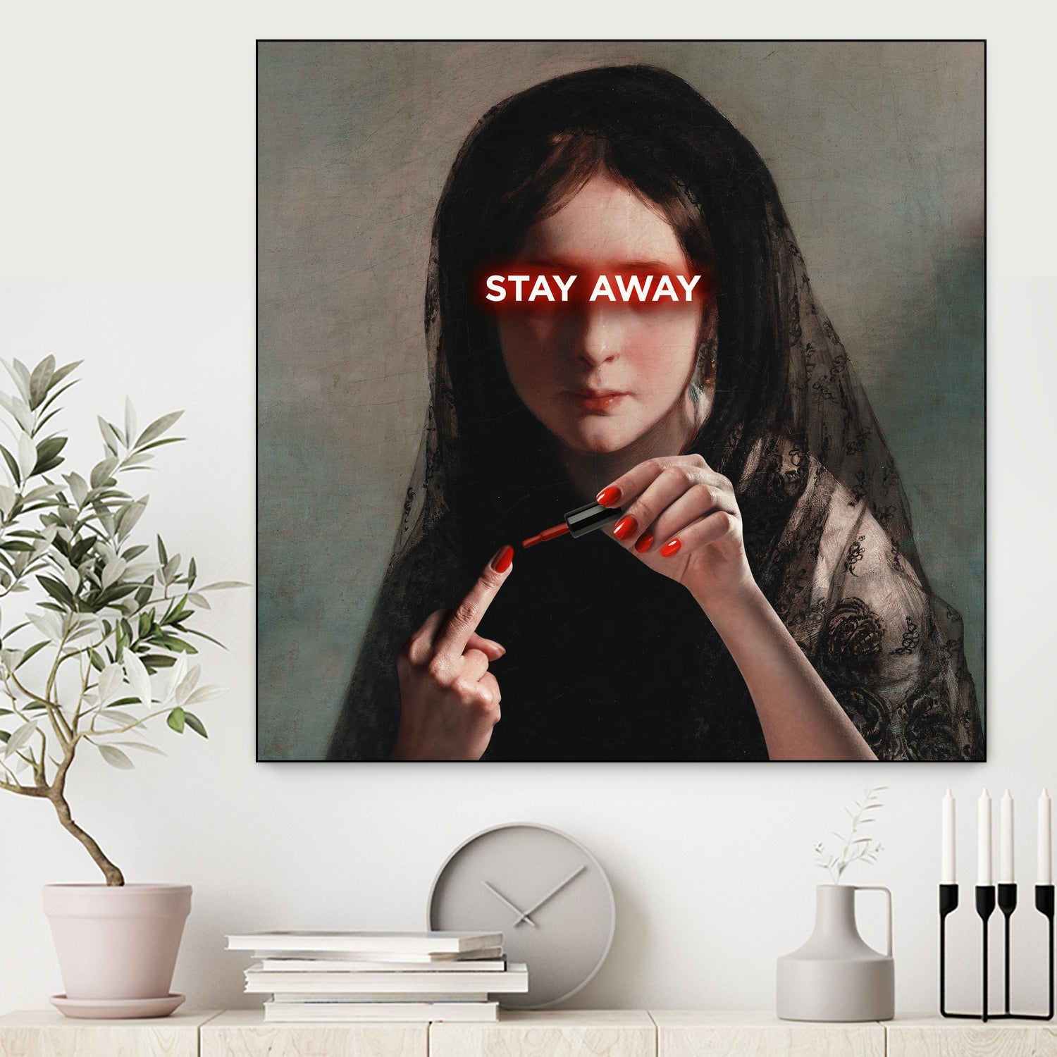 Stay Away by Mehmet Geren on GIANT ART - red photo manipulation