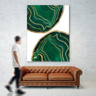 Emerald Agate Gold Glam #1 #gem #decor #art by Anita & Bella Jantz on GIANT ART - green photo illustration