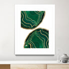 Emerald Agate Gold Glam #1 #gem #decor #art by Anita & Bella Jantz on GIANT ART - green photo illustration